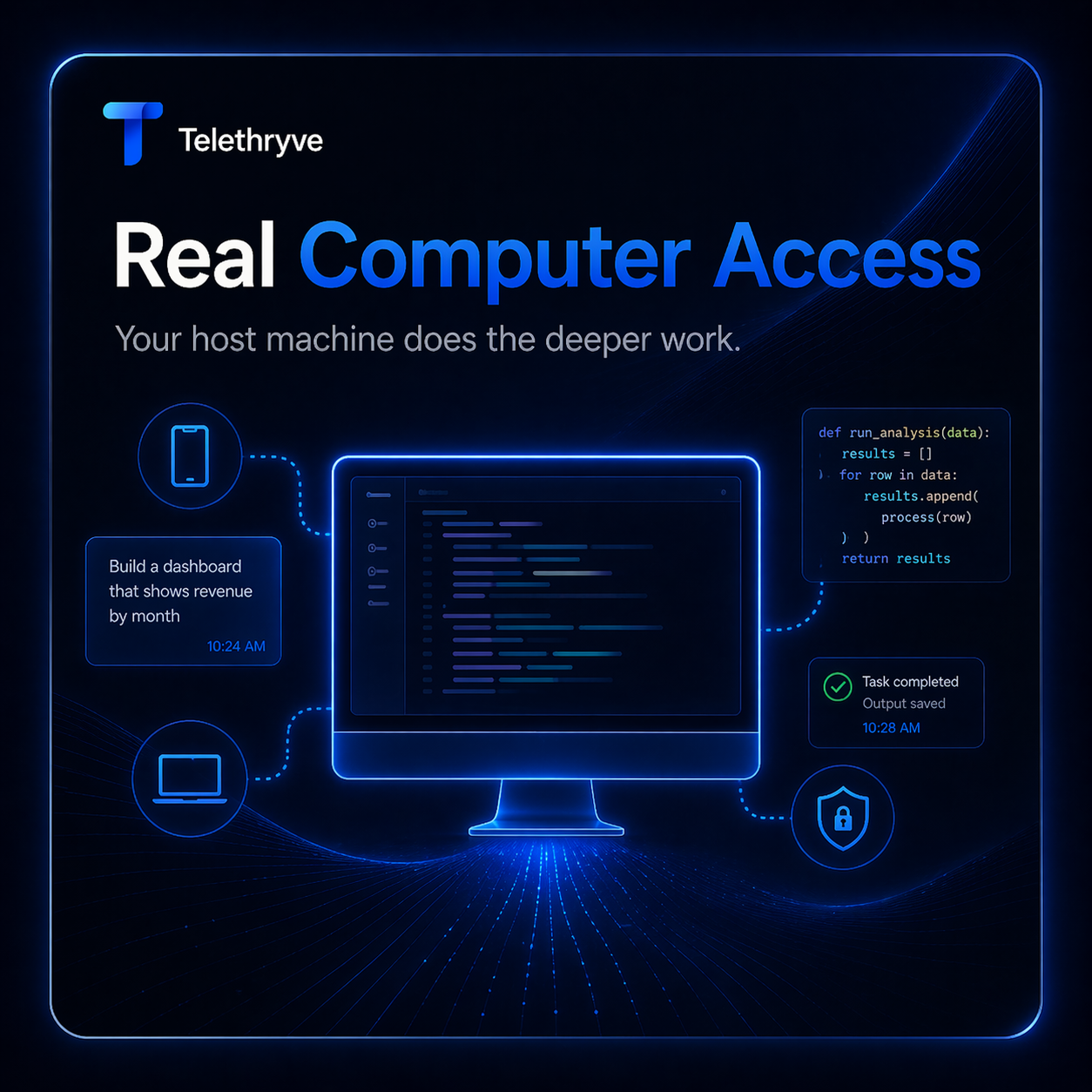 Real computer access for deeper work